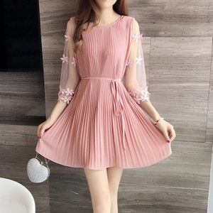 Summer Short Sleeve Slim Dress